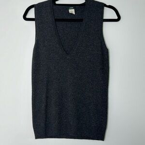 J. Crew wool and cashmere V neck vest XS